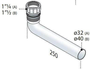 OMP PROLUNGA CURVA LAVELLO 11/2X40 PPS