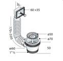 OMP PILETTA GATT.C/CESTELLO C/TP D60 11/2 IN PLASTICA