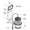 OMP PILETTA GATTINARA 11/2 C/TROPPO PIENO PLASTICA