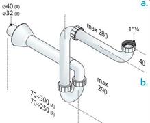 OMP SIFONE LAVABO PPS 11/4 SALVA-SPAZIO