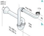 OMP SIFONE LAVABO PPS 11/4 SALVA-SPAZIO