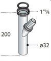 OMP TUBO C/BATTENTE P/GOMMA 32   847