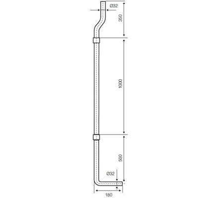 TUBO ESTERNO CASS.ALTA D32 BCO