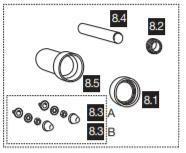 OLI KIT MANICOTTO WC SOSP.D110