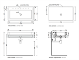 ACQUAGRANDE LAVABO 100 INCASSO 5051/INC