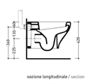 FLAMINIA MENO VASO SOSPESO CM50 BCO