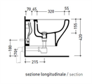 FLAMINIA MENO BIDET SOSPESO MONOFORO CM50 BCO