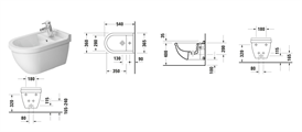STARCK3 NEW BIDET SOSPESOBCO    BCO