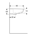 GEB COLIBRI' LAVABO CM 65      BCO