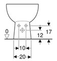 GEB COLIBRI'   BIDET MONOFORO     BCO
