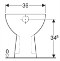 GEB COLIBRI'  VASO SCARICO PAVIMENTO   BCO