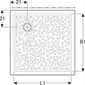 BASTIA PIATTO DOCCIA QUAD. 90X90 H7 CM
