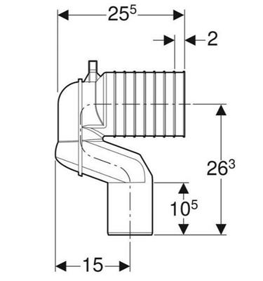 GEB CURVA P-SCARICO PAV.TO DA CM.15,5 A CM.17