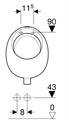 GEB ORINATOIO SOSPESO RENNA L325-P230-H450