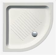 GSI PIATTO DOCCIA STONDATO 90X90 H11 BIANCO CERAMICA