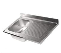 LAVELLO INOX 80X50 SGOCCIOLATOIO DX  VASCA SX