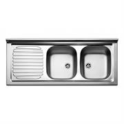 MG LAVELLO INOX120X50 2V SGOCCIOLATOIO DX VASCHE SX