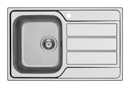 LAVELLO ACCIAIO INOX INCASSO 1V 86X50 VASCA SIX MASTER SCHOCK
