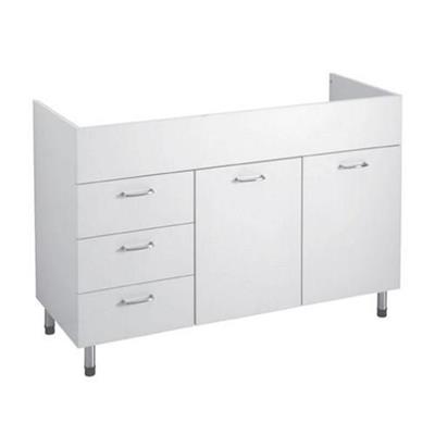COLA MOBILE CON CASSETTI 120X50 X LAVELLO CERMICA BIANCO