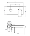 XS SET ESTERNO LAVABO 1 PIASTRACROMATO