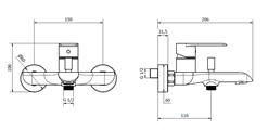 XS MIX VASCA C/ DUPLEX CR. 8X150.11