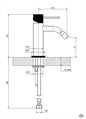 LAB 3.0 MIX BIDET 3/8 C/SCA  CROM.