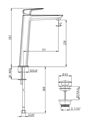 PAI NOVE MIX LAVABO ALTO CROM.SCARICO SIMPLE RAPID