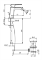 PAI NOVE MISCELATORE BIDET  11/4 CROMATO