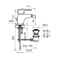 RTP ECOSTYLE MIX BIDET  CROM.