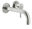 NOB.LIVE LAVABO INCASSO BOCCA LUNGA NICKEL SPAZZOLATO