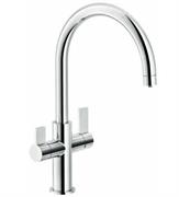 NOB MIX LAVELLO CUCINA BICOMANDO ACQUA FILTRATA/FLAG CROMATO