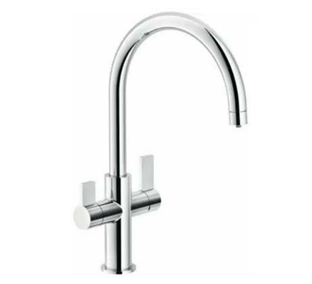NOB MIX LAVELLO CUCINA BICOMANDO ACQUA FILTRATA/FLAG CROMATO