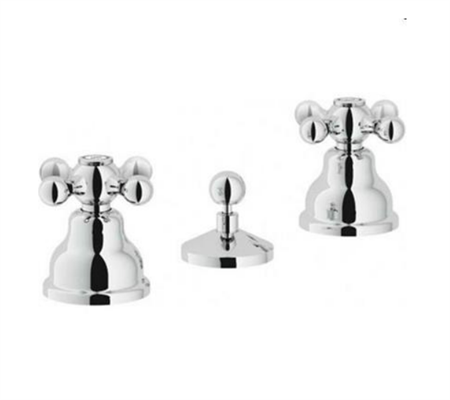 NOB GRAZIA GRUPPO RUBINETTI BIDET 3FORI C/ NORTON CROMATO