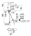 NOB.ROAD MIX LAVABO LEVA PIATTACR. (ex RDE0118/1CR)